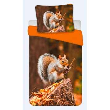 Chipmunk bedding set 140x200 cm, 70x90 cm