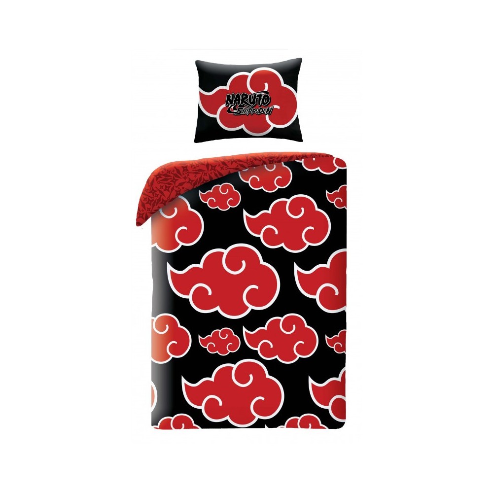 Naruto Akatsuki bedding set 140×200cm, 70×90 cm