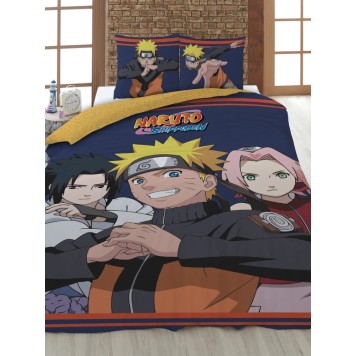 Naruto Confident Trio bedding set 140×200cm, 63×63 cm microfibre
