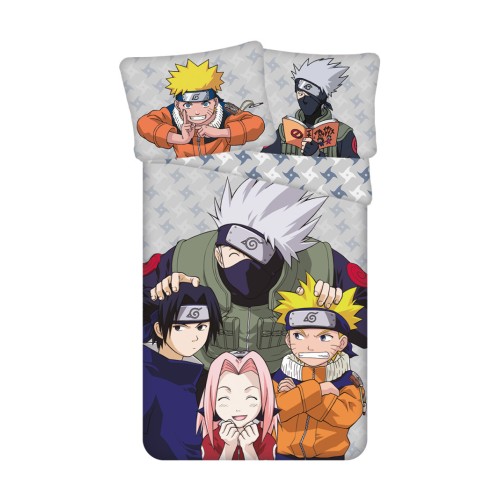 Naruto Grey bedding set 140×200cm, 70×90 cm