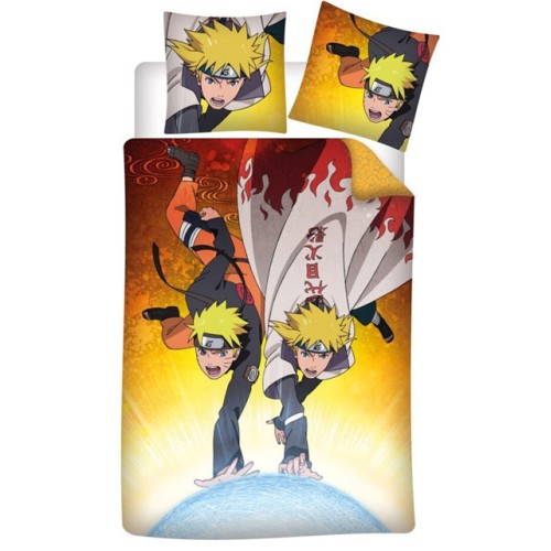 Naruto Minato bedding set 140×200cm, 63×63 cm microfibre