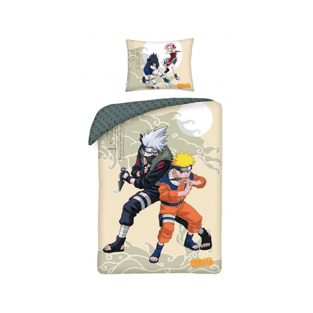 Naruto Sensei bedding cover 140×200cm, 70×90 cm