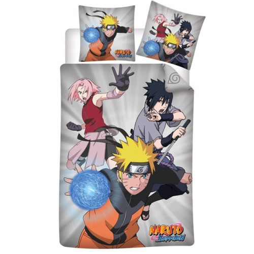 Naruto Team 7 bedding set 140×200cm, 63×63 cm microfibre