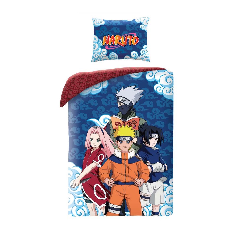 Naruto bedding cover 140×200cm, 70×90 cm