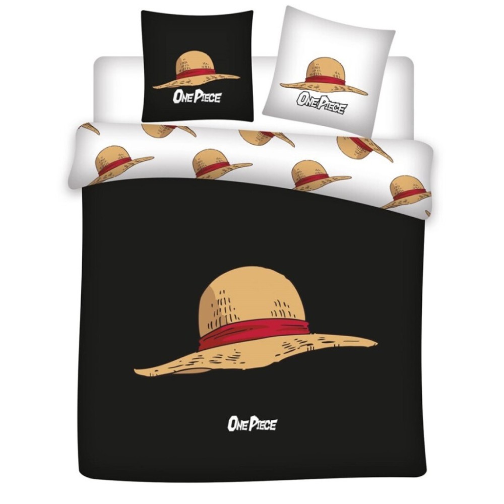 One Piece Hat double, double duvet cover 240×220cm, 65x65 cm