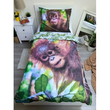 Orangutan bedding cover 140×200cm, 70×90 cm