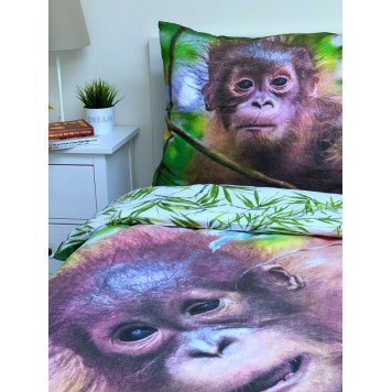 Orangutan bedding cover 140×200cm, 70×90 cm
