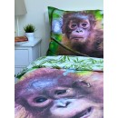 Orangutan bedding cover 140×200cm, 70×90 cm