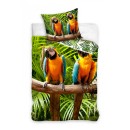 Parrot Forest bedding set 140×200cm, 70×90 cm