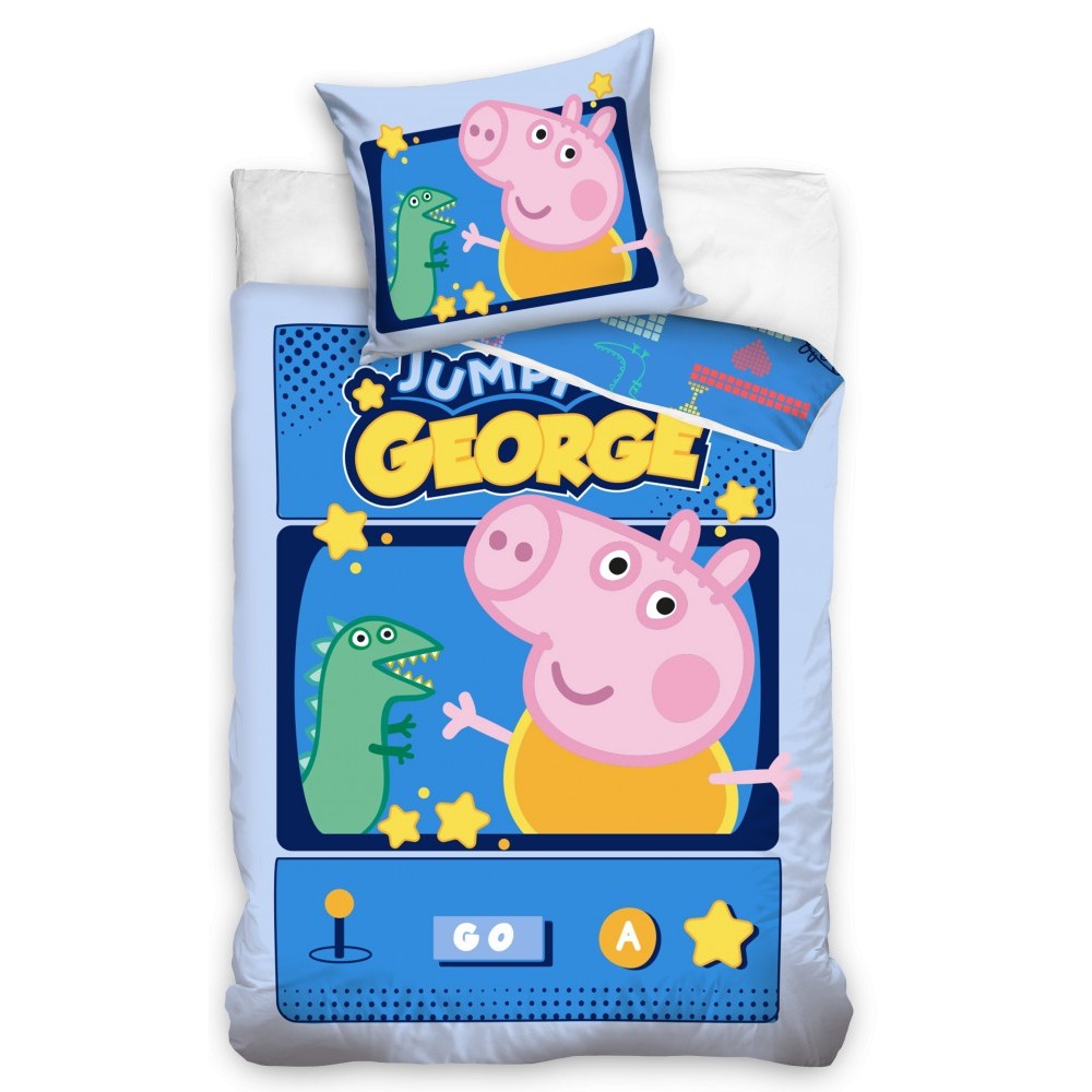 Peppa Pig Arcade Machine bedding cover 140×200cm, 70×80 cm