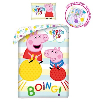 Peppa Pig Boing bedding set 140×200cm, 70×90 cm