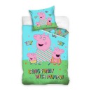 Peppa Pig Funny bedding cover 140x200cm, 60x70 cm