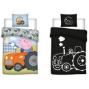 Peppa Pig glow-in-the-dark bedding set 140x200cm, 70x90cm