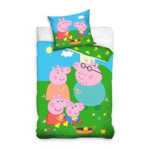 Peppa Pig Piggy Family bedding set 140×200cm, 60x63 cm