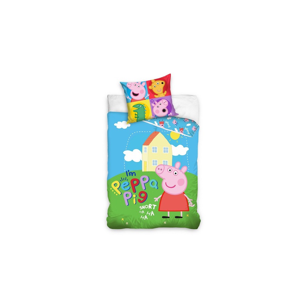 Peppa Pig Snort bed linen 140×200cm, 70x90 cm