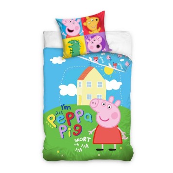 Peppa Pig Snort bed linen 140×200cm, 70x90 cm