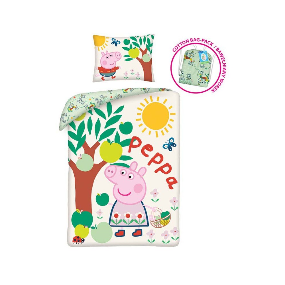 Peppa Pig Tree bedding cover 140×200cm, 70×90 cm