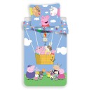 Peppa malac Up and Away ágyneműhuzat 140×200cm, 70×90 cm