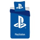 PlayStation Blue Bedding Set Logo 140×200cm, 70×90 cm