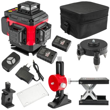 POZIOMICA LASEROWA LASER KRZYŻOWY 4D 360 ZIELONY RTPLK0036