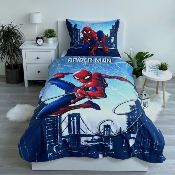 Spiderman Skyline bedding set 140×200cm, 70×90 cm