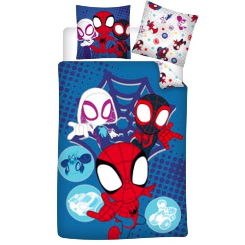 Spiderman bedding set 140×200cm, 65×65 cm