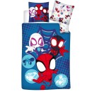 Spiderman bedding set 140×200cm, 65×65 cm