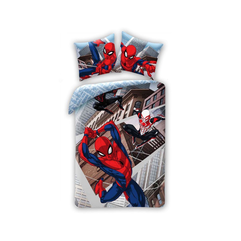 Spiderman Triplet bed linen 140×200cm, 70×90 cm