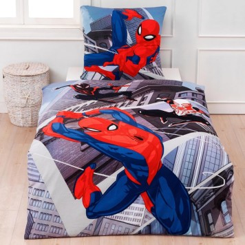 Spiderman Triplet bed linen 140×200cm, 70×90 cm