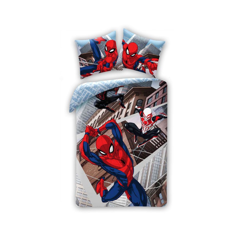 Spiderman Triplet bed linen 140×200cm, 70×90 cm