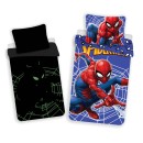 Spiderman Glow-in-the-dark bedding set 140×200cm, 70×90 cm