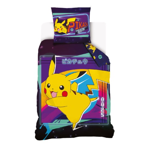 Pokémon Electric bedding set 140×200cm, 70×90 cm