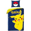 Pokémon Joyful  Pikachu bedding set 140×200cm, 70×90 cm