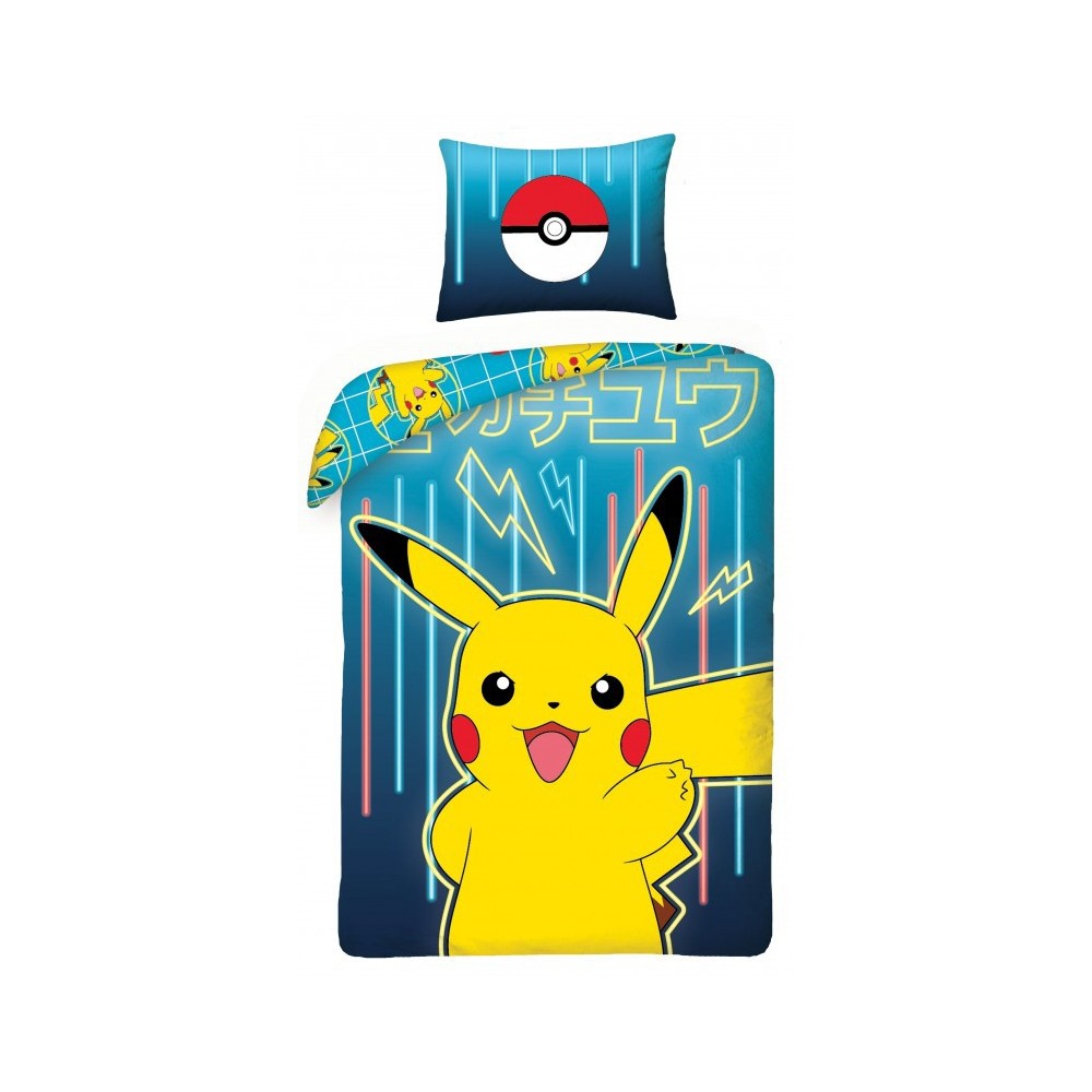 Pokémon Neon bed linen 140×200cm, 70×90 cm