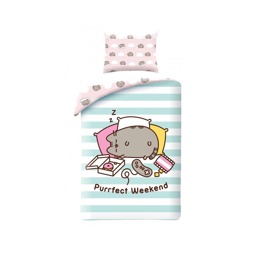 Pusheen Weekend bedding set 140×200cm, 70×90 cm