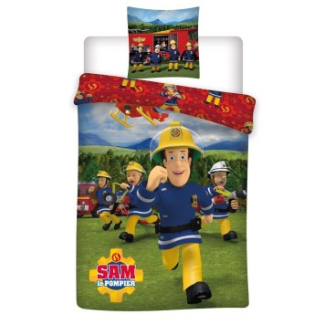 Fireman Sam Rescue Mission bedding set 140×200cm, 63×63 cm microfiber