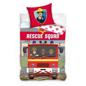 Fireman Sam Rescue Squad bedding set 140×200cm, 70x90 cm