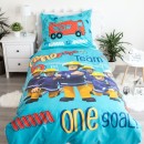 Fireman Sam bedding set Team 140×200cm, 70×90 cm