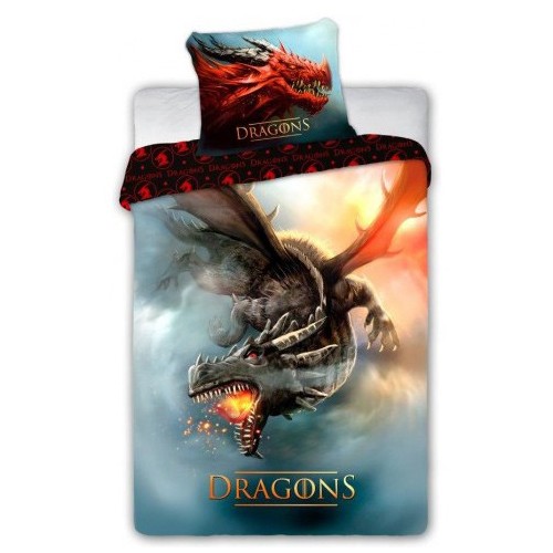 Dragon bedding set 140×200cm, 70×90 cm
