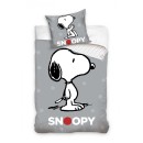 Snoopy Grey bedding set 140×200cm, 70x90 cm