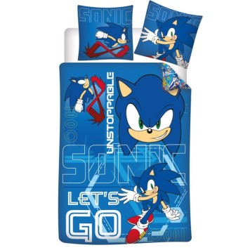 Sonic the Hedgehog Unstoppable Bedding Set 140×200cm, 65×65 cm