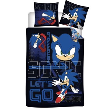 Sonic the Hedgehog Bedding Set 140×200cm, 65×65 cm
