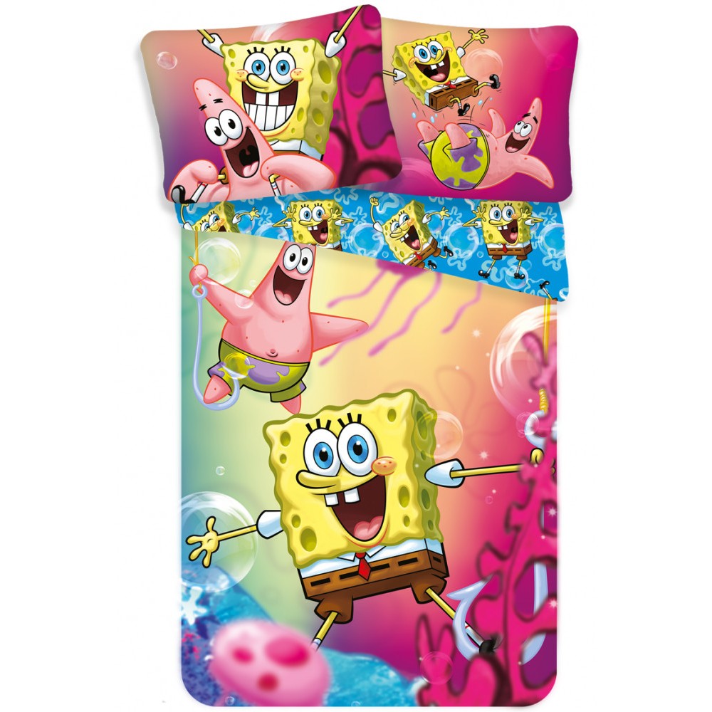 SpongeBob BikiniBottom bedding set 140×200cm, 70×90 cm