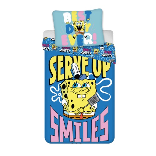 SpongeBob Serve Up bedding set 135×200cm, 80×80 cm