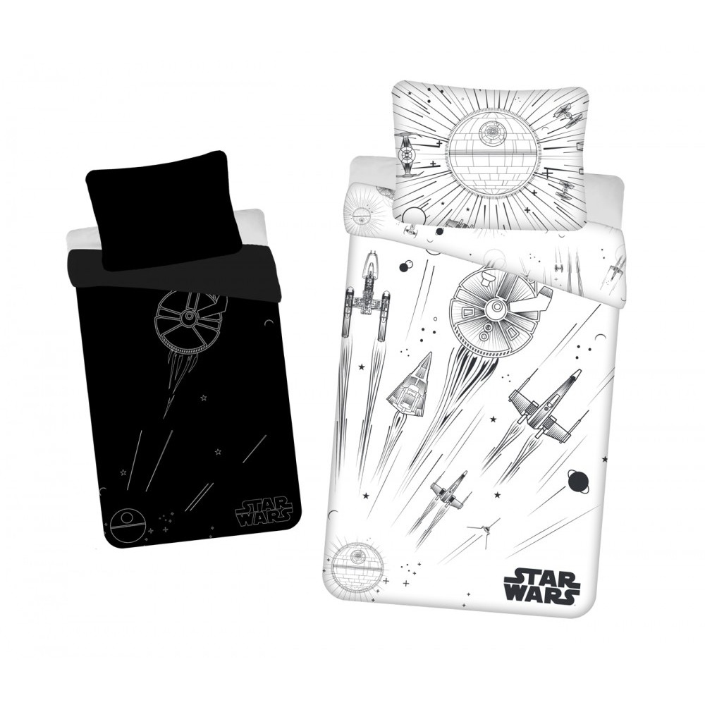 Star Wars Death Star Glow in the dark bedding set 140×200cm, 70x90cm