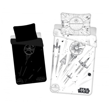 Star Wars Death Star Glow in the dark bedding set 140×200cm, 70x90cm
