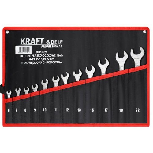 KLUCZE PŁASKO-OCZKOWE 12el. KD10921