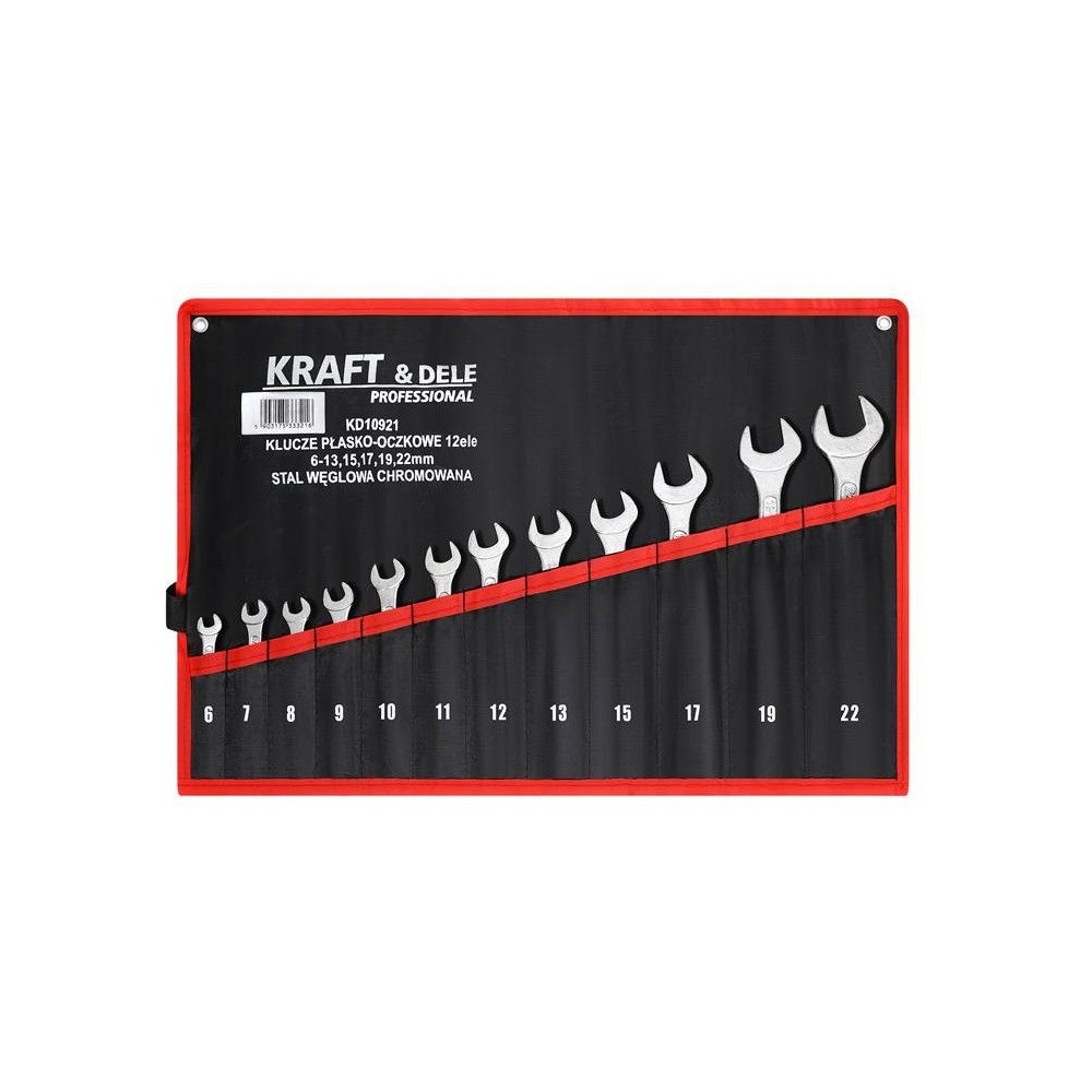 KLUCZE PŁASKO-OCZKOWE 12el. KD10921