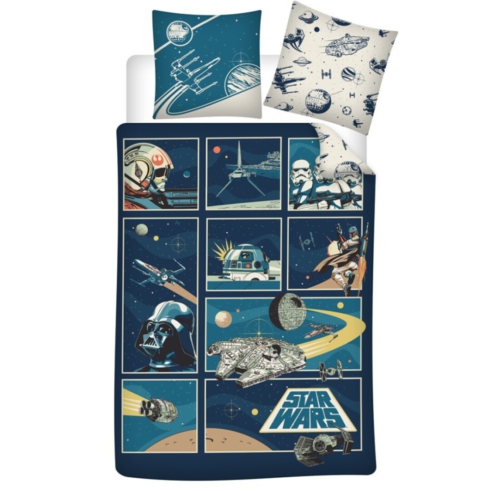 Star Wars bedding cover 140×200cm, 65×65 cm