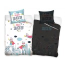 Super Boy glow-in-the-dark bedding set 140×200cm, 70x90 cm
